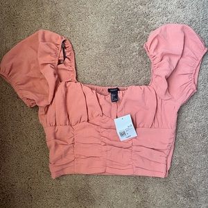 Pink Forever 21 crop top, size Large